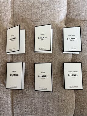 Brand New Set of Six Chanel Perfume Sample Set